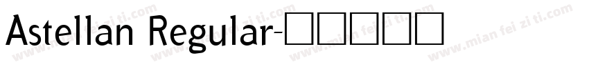 Astellan Regular字体转换